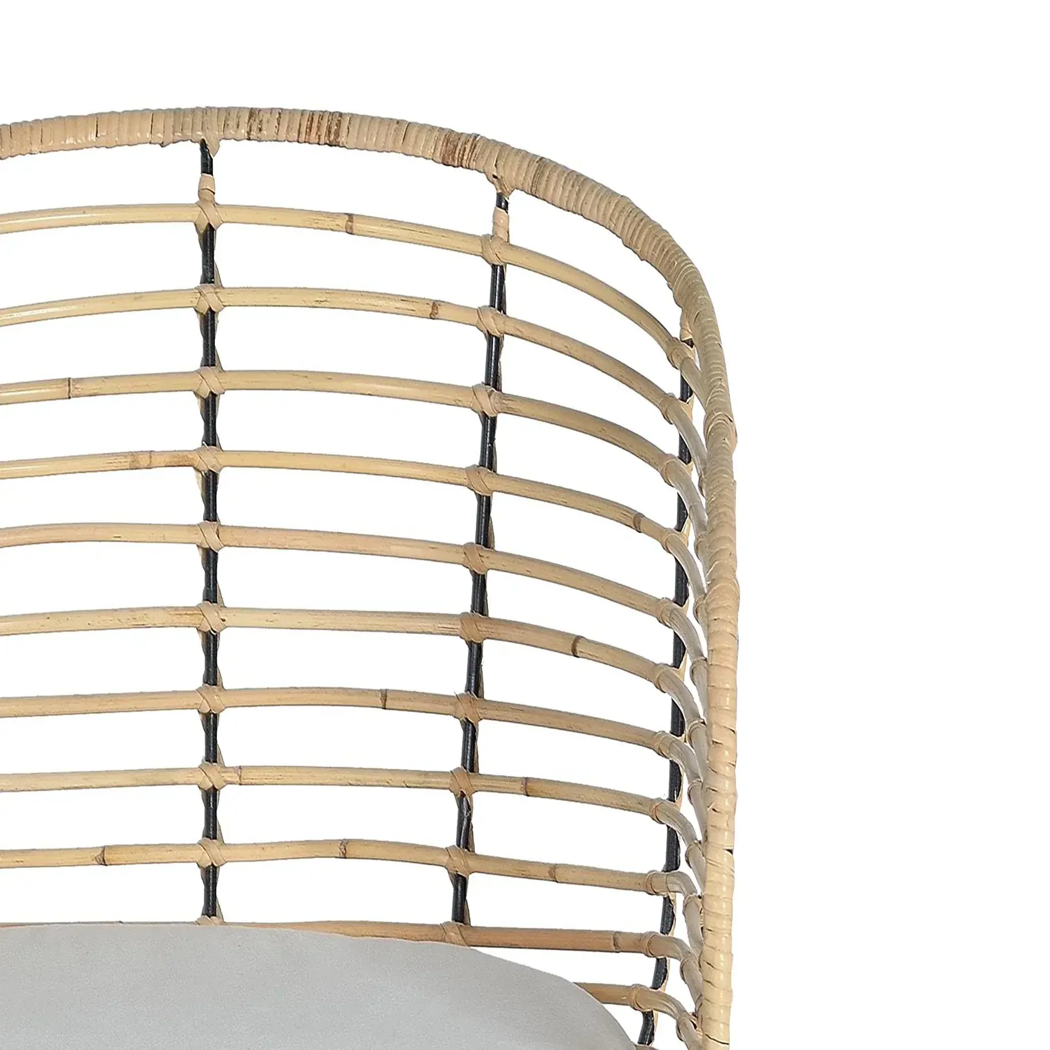 Voir la diapositive 5 : GINER Y COLOMER SL Lot de 2 chaises de rotin naturel 52 cm style méditerranéen