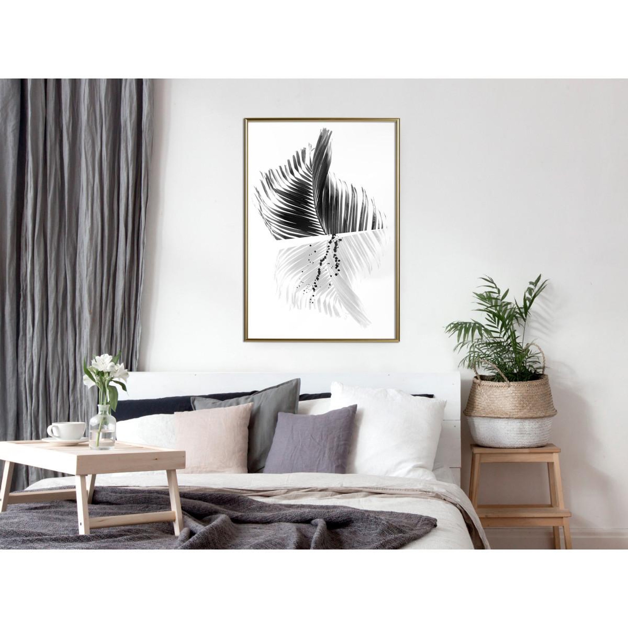 Voir la diapositive 2 : Paris Prix Affiche murale encadrée  abstract feather