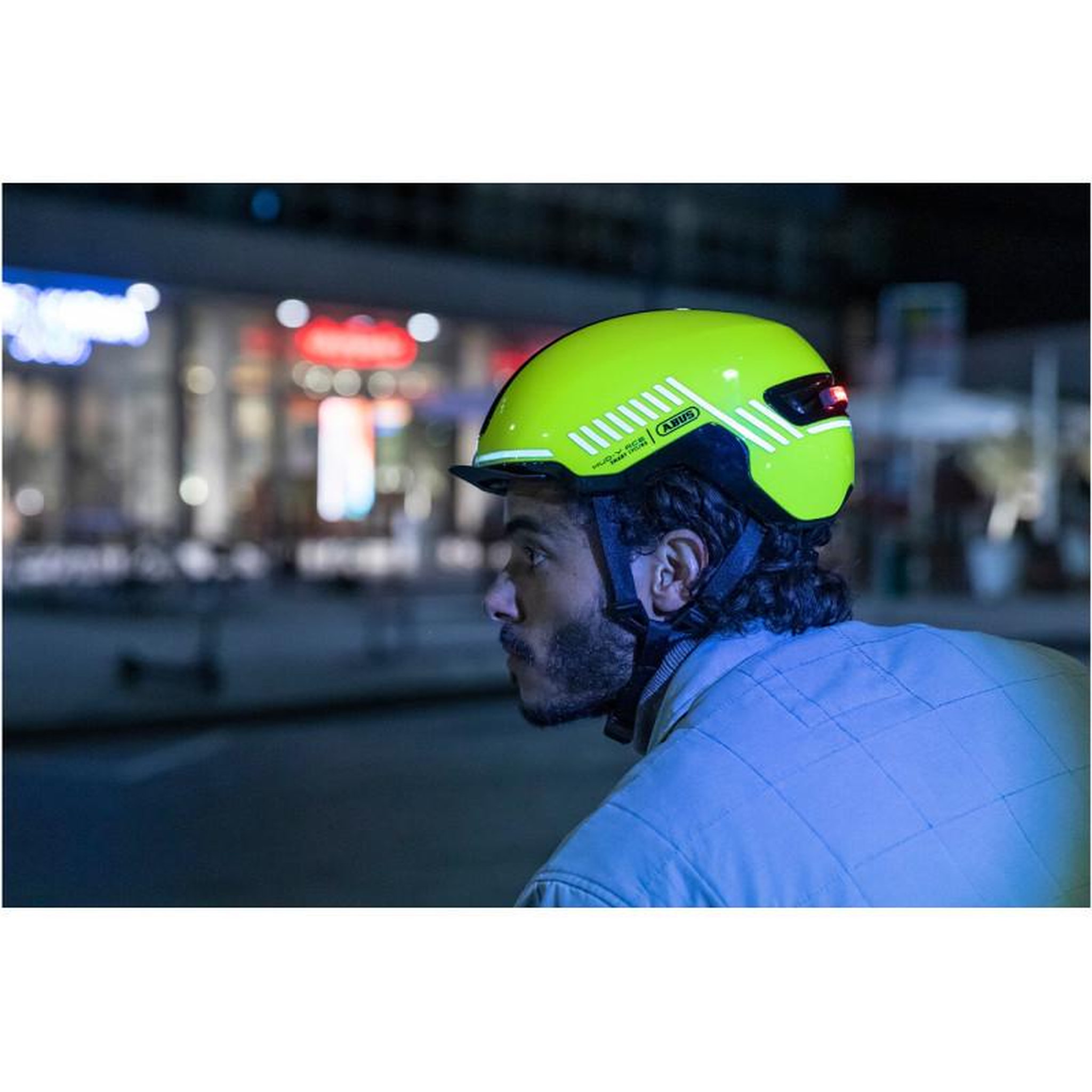 Voir la diapositive 3 : ABUS Casque vélo Abus HUD Y YELLOW L