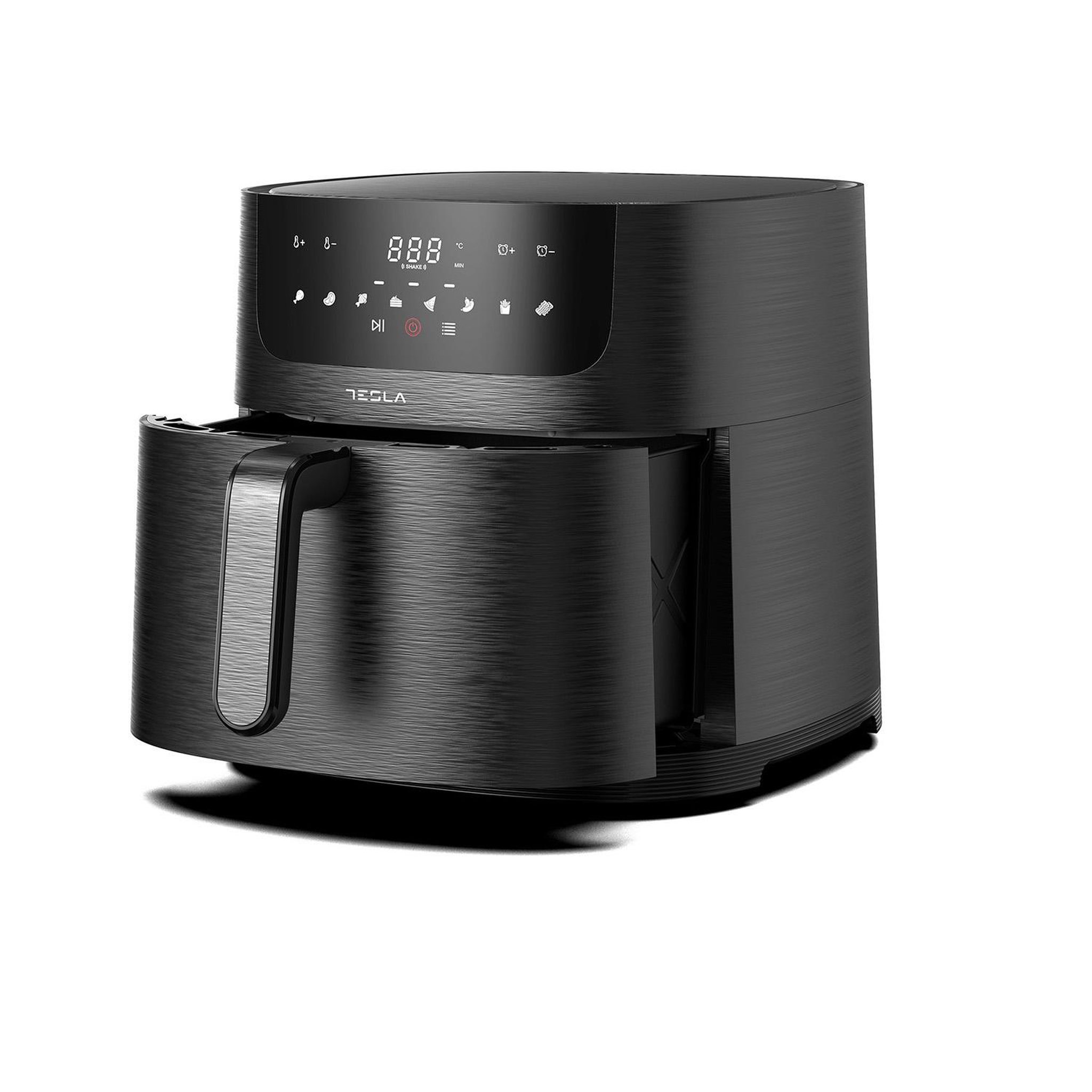Voir la diapositive 2 : TESLA Friteuse sans huile air fryer 8l 1800w noir - af800b
