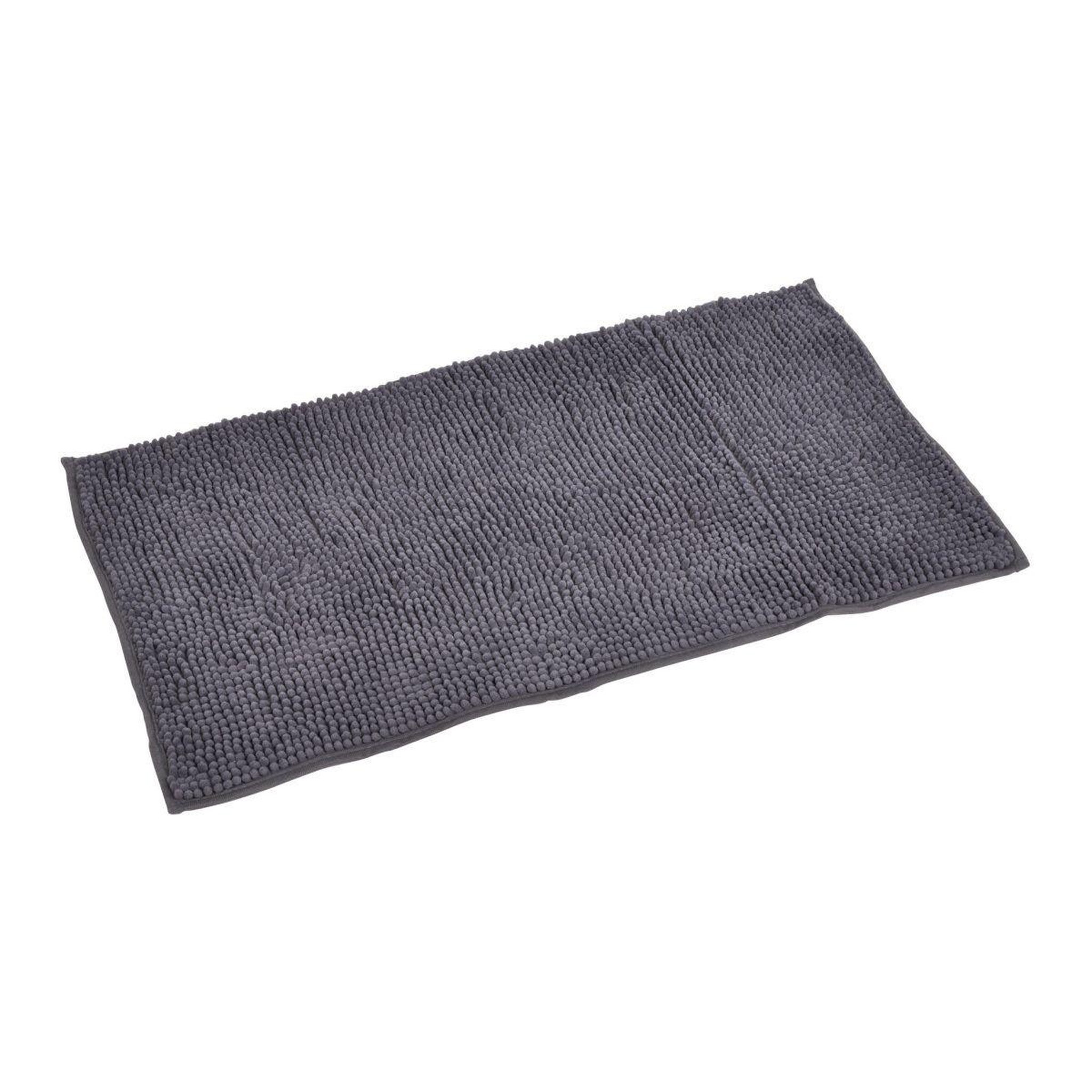 Voir la diapositive 1 : Douceur d'Intérieur Tapis de Bain Microfibre  Sweety  45x75cm Anthracite