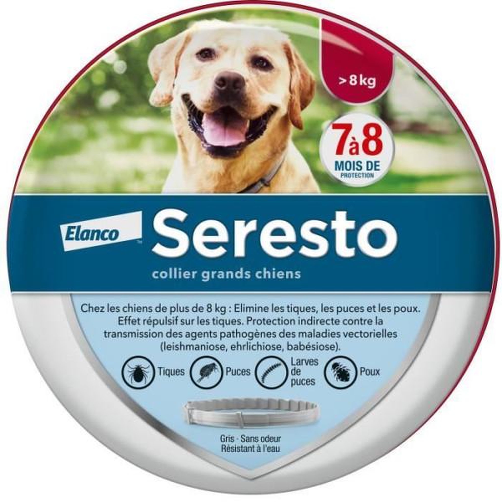 Seresto Seresto chien collier anti-puces et anti-tiques +8kg 1 unité