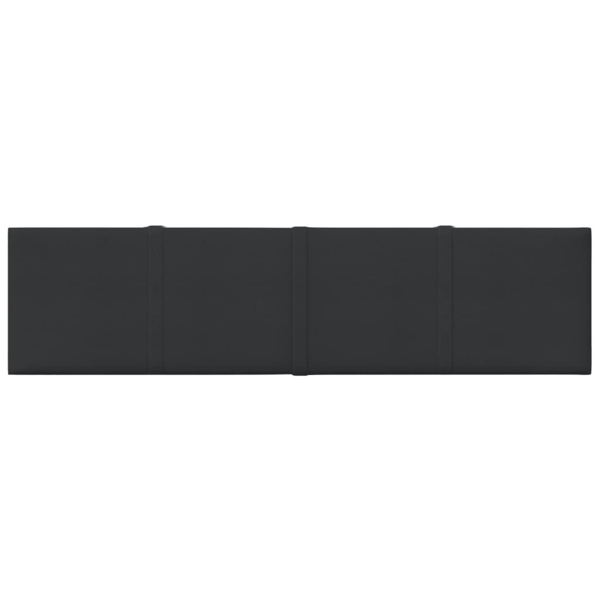 Voir la diapositive 3 : VIDAXL Panneaux muraux 12 pcs Noir 60x15 cm Tissu 1,08 m^2