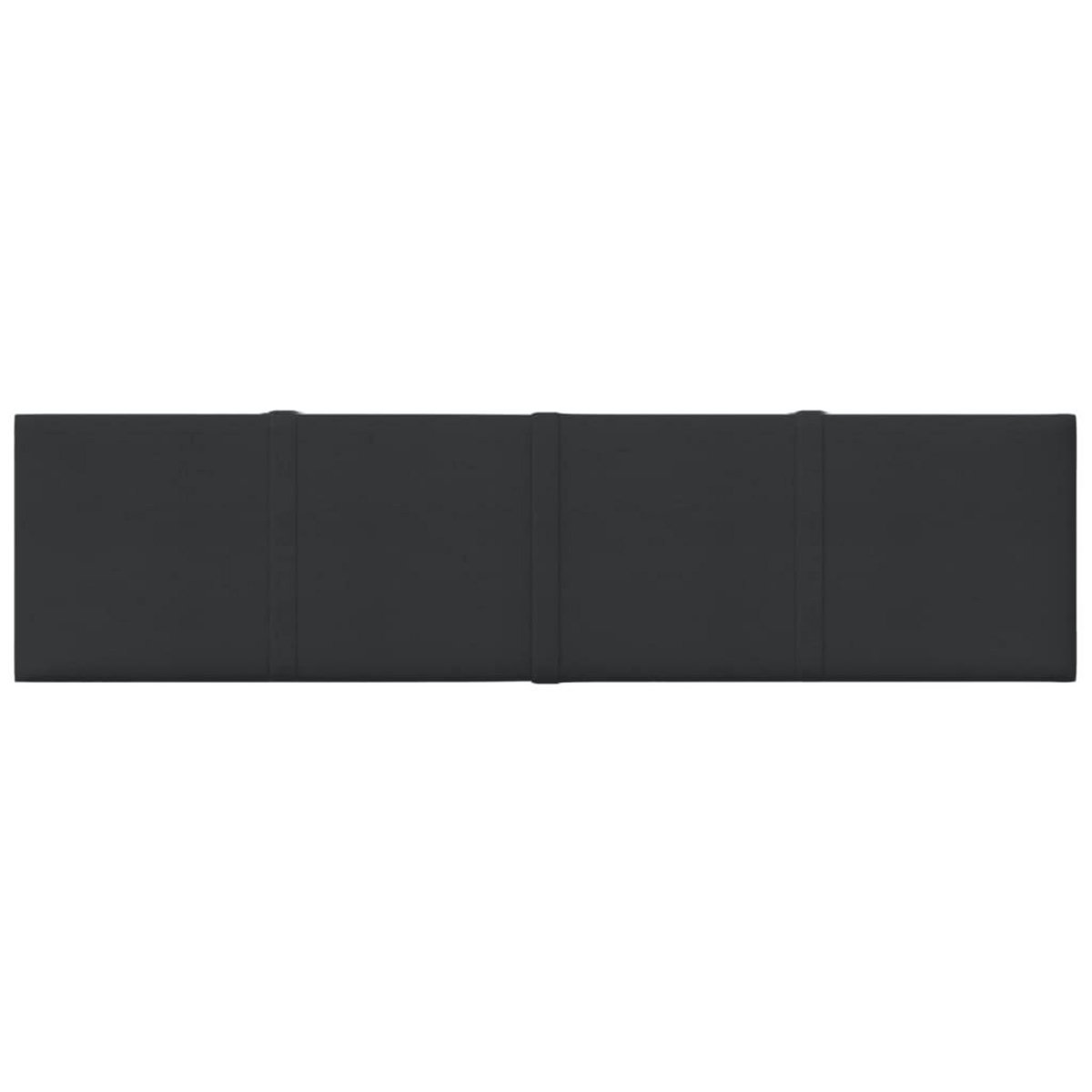 VIDAXL Panneaux muraux 12 pcs Noir 60x15 cm Tissu 1,08 m^2