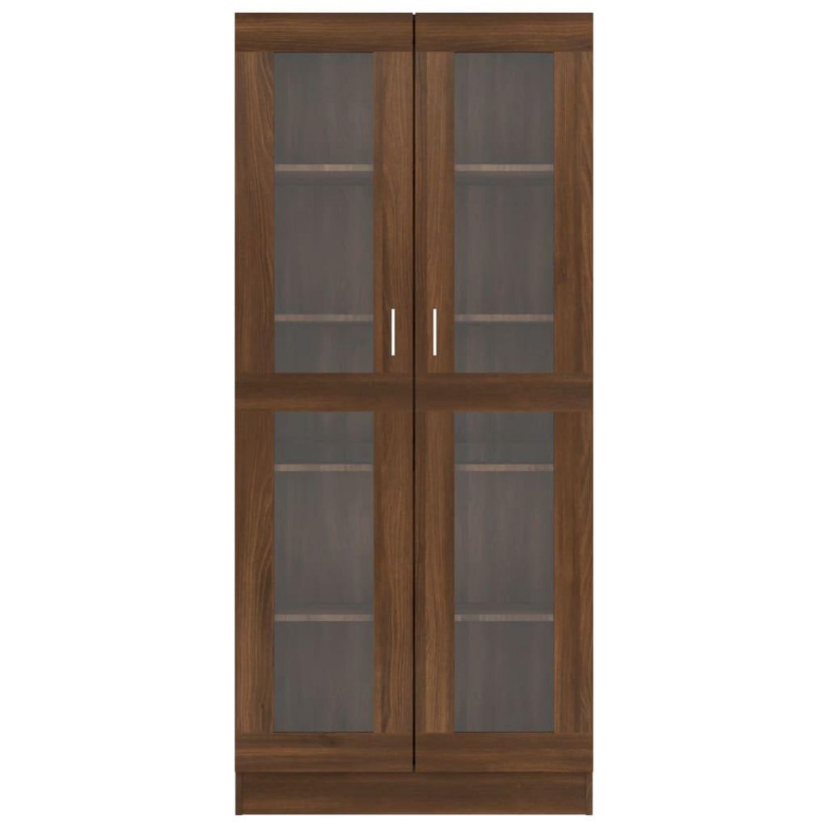 VIDAXL Armoire a vitrine Chene brun 82,5x30,5x185,5cm Bois ingenierie