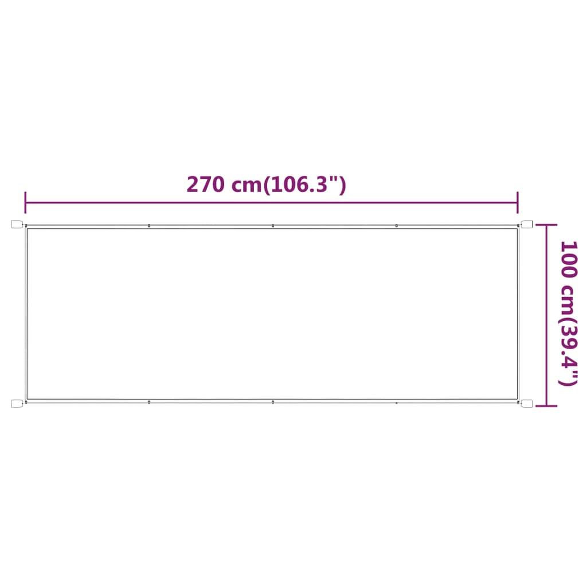 Voir la diapositive 6 : VIDAXL Auvent vertical Vert clair 100x270 cm Tissu oxford