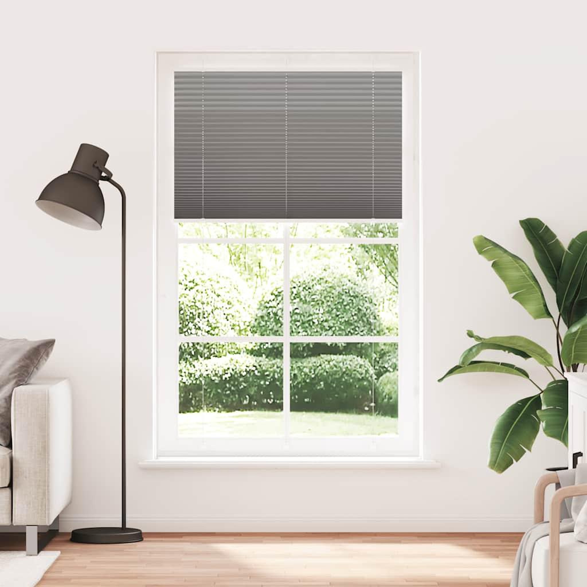 Voir la diapositive 2 : VIDAXL Store plisse anthracite 120x200 cm largeur du tissu 119,4 cm
