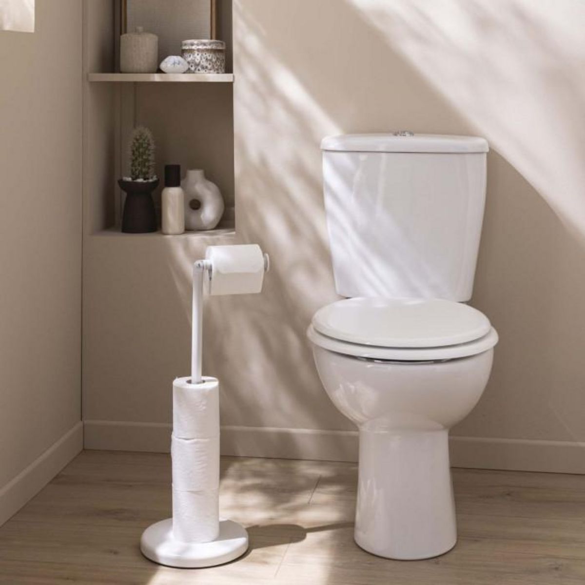 Paris Prix Dérouleur Papier WC Avec Réserve  Filano  55cm Blanc