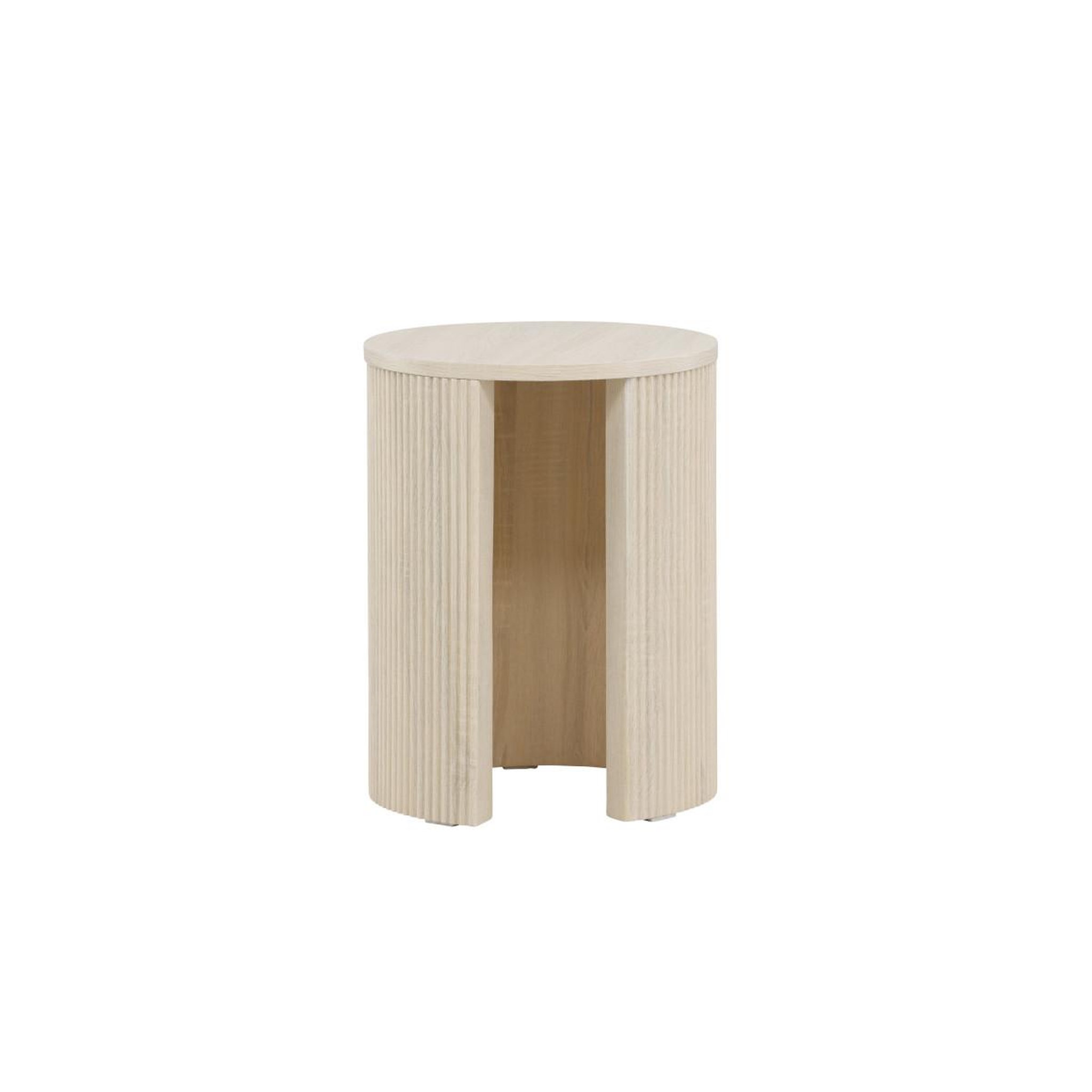 Voir la diapositive 5 : Paris Prix Table d'appoint nervurée  bristol  52cm naturel