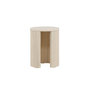 Voir la diapositive 5 : Paris Prix Table d'Appoint Nervurée  Bristol  52cm Naturel