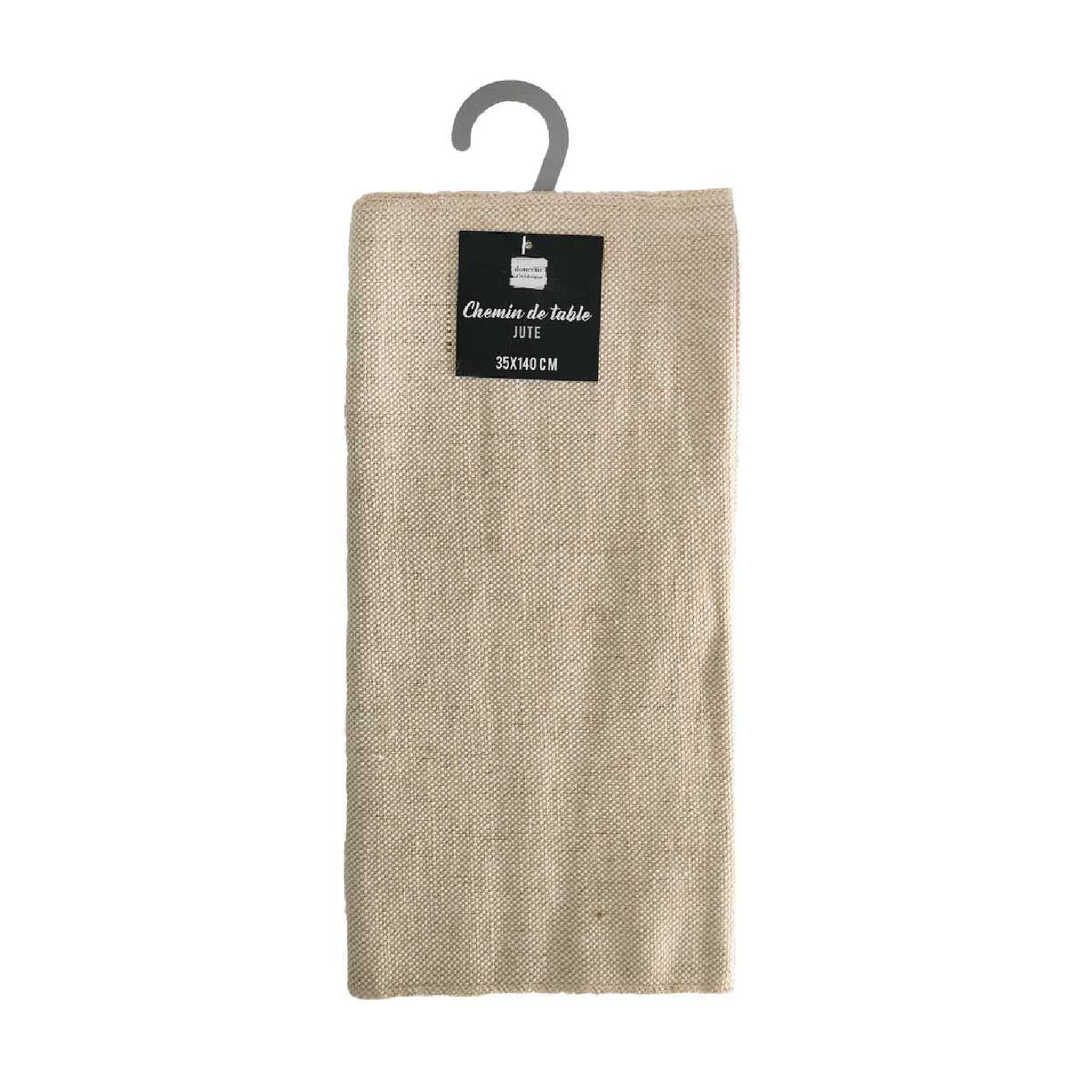 Voir la diapositive 4 : Douceur d'Intérieur Chemin de table en jute  tessi  35x140cm beige