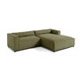 Voir la diapositive 5 : LISA DESIGN Ela - canapé d'angle droit 4 places - en tissu velours relief
