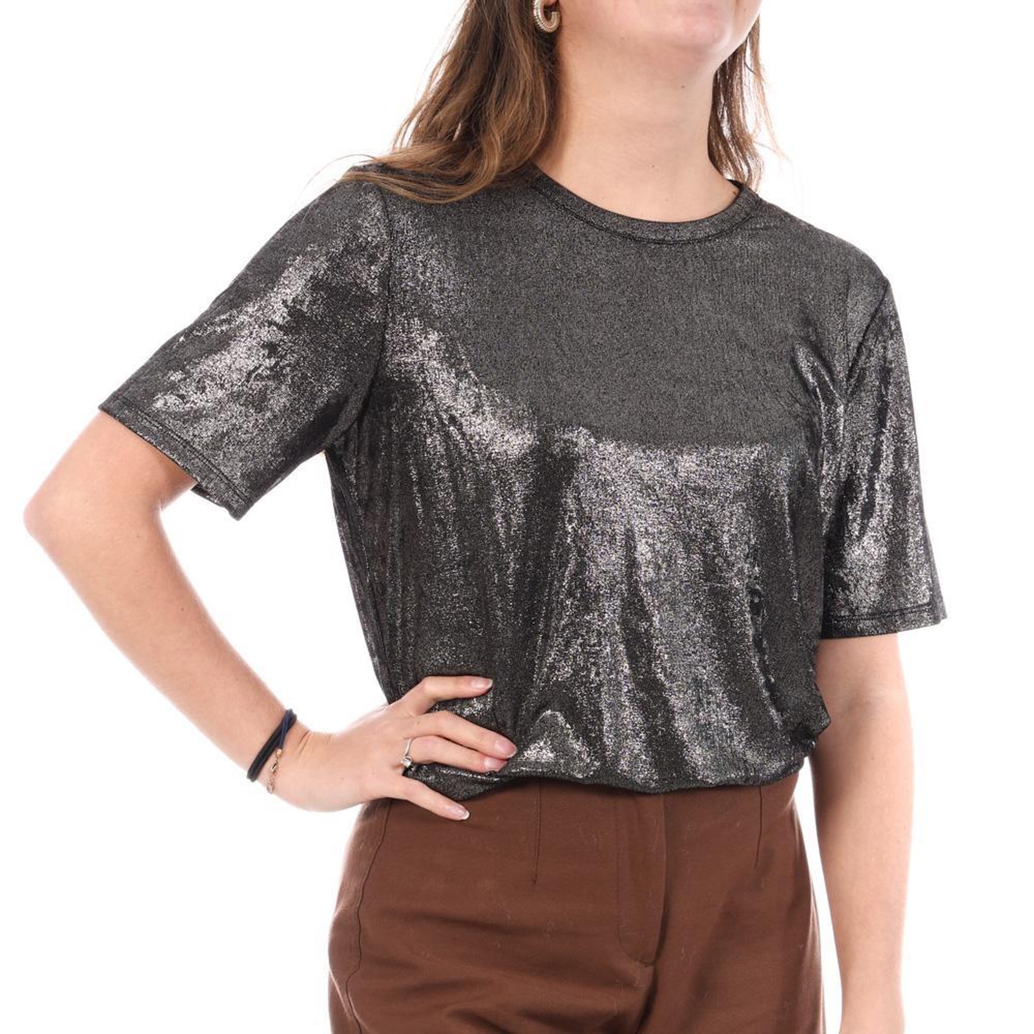 Voir la diapositive 1 : JACQUELINE DE YONG T-Shirt Noir Femme JDY Panther