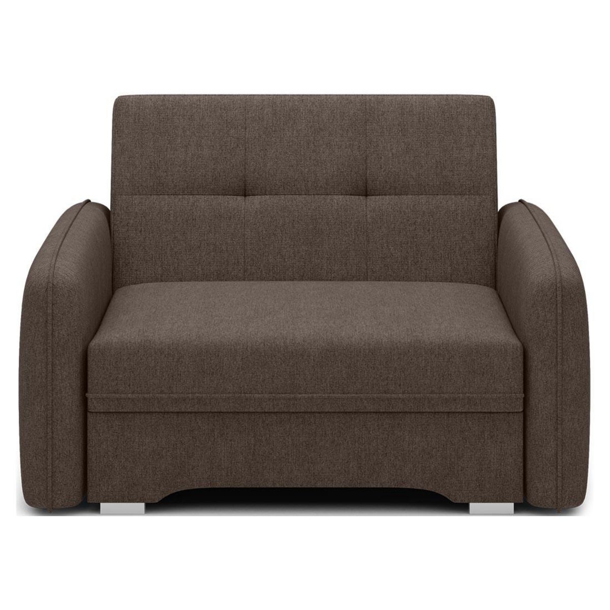 BEST MOBILIER Michelle - fauteuil convertible avec coffre en velours