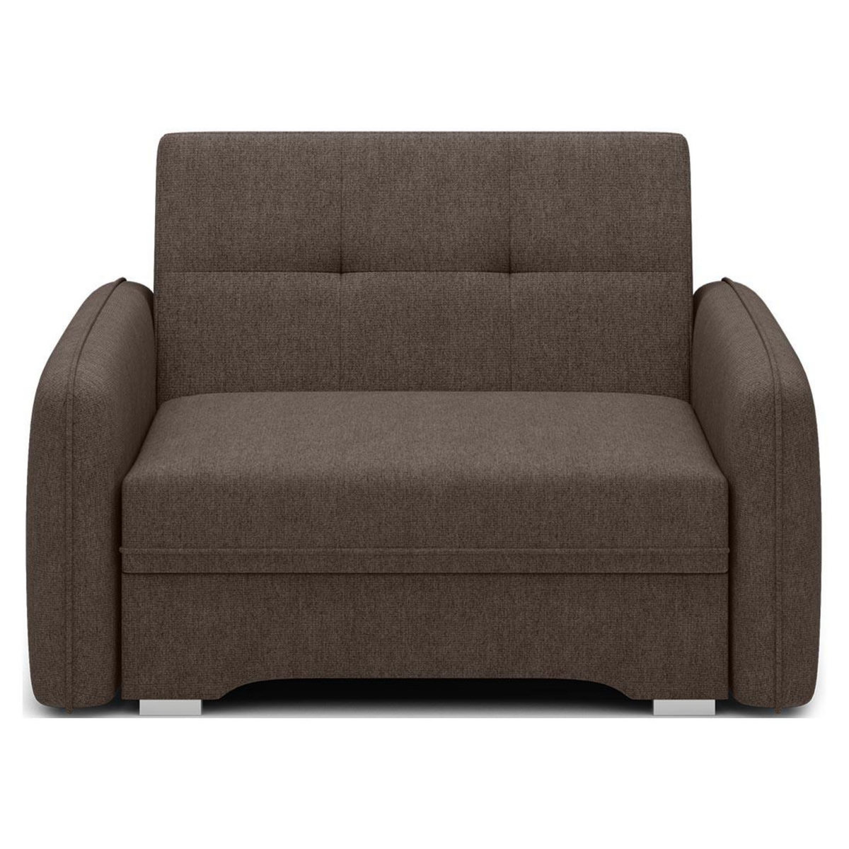 BEST MOBILIER Michelle - fauteuil convertible avec coffre en velours