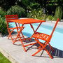 Voir la diapositive 5 : Paris Prix Chaise de Jardin Pliante  Marius  82cm Orange