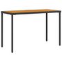 Voir la diapositive 2 : VIDAXL Table de jardin avec dessus en bois d'acacia noir 115x54x74 cm