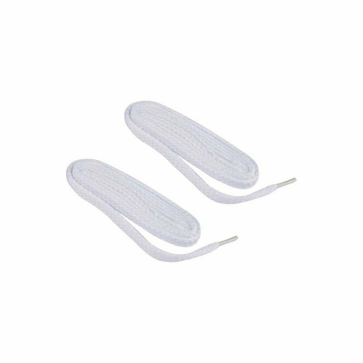 Paris Prix Paire de Lacets pour Chaussures Plats 90cm Blanc pas