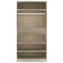 Voir la diapositive 5 : VIDAXL Garde-robe Chene sonoma 100x50x200 cm Bois d'ingenierie