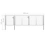 Voir la diapositive 6 : VIDAXL Portail de jardin Acier 400 x 75 cm Argente