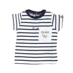 Little Marcel T shirt /Marine Garçon Little Marcel LMEV0026. Coloris disponibles : Blanc