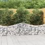 Voir la diapositive 1 : VIDAXL Paniers a gabions arques 20 pcs 200x30x60/80 cm Fer galvanise