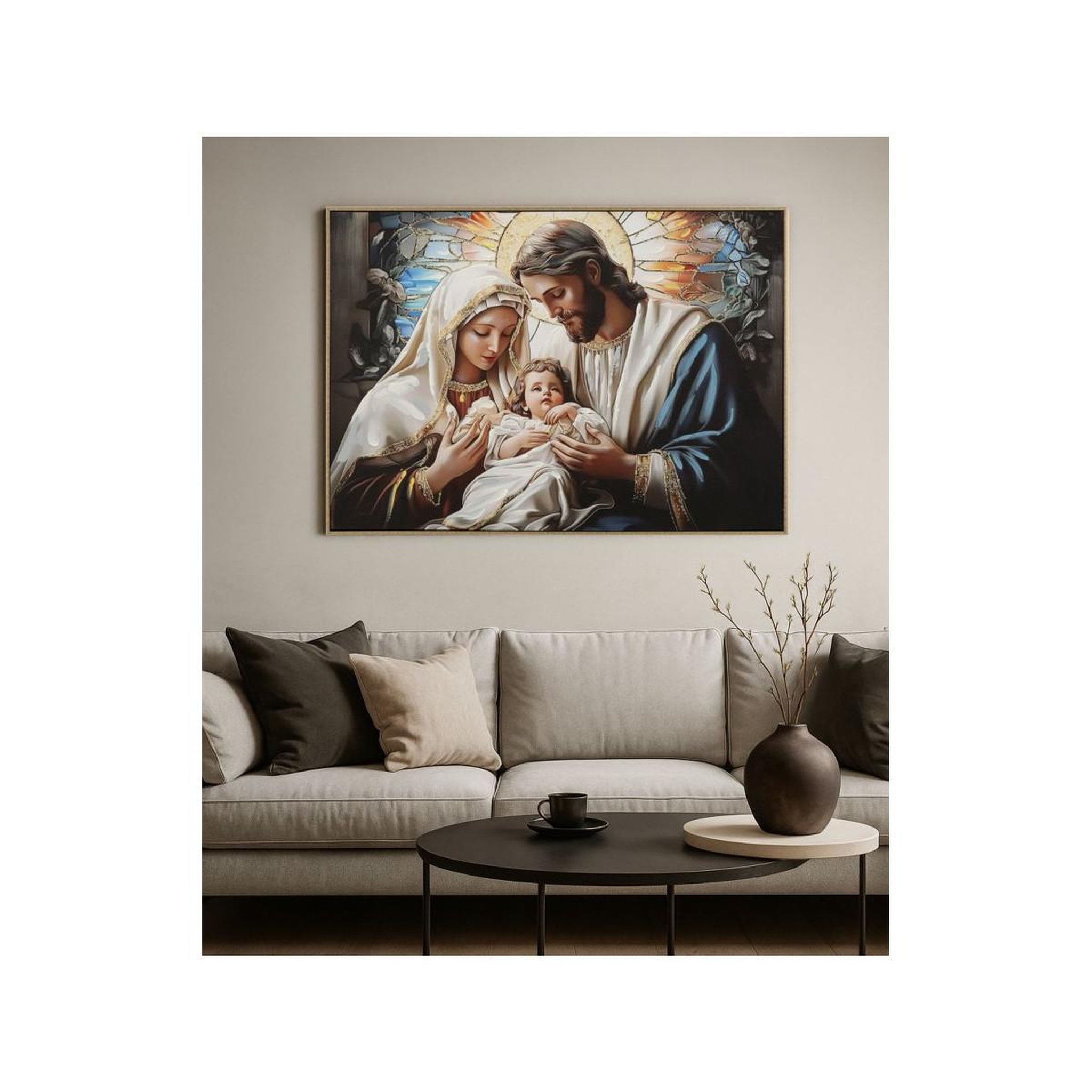 Voir la diapositive 6 : Paris Prix Tableau imprimé  nativity ii  102x72cm multicolore