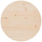VIDAXL Dessus de table Ø40x2,5 cm Bois de pin massif