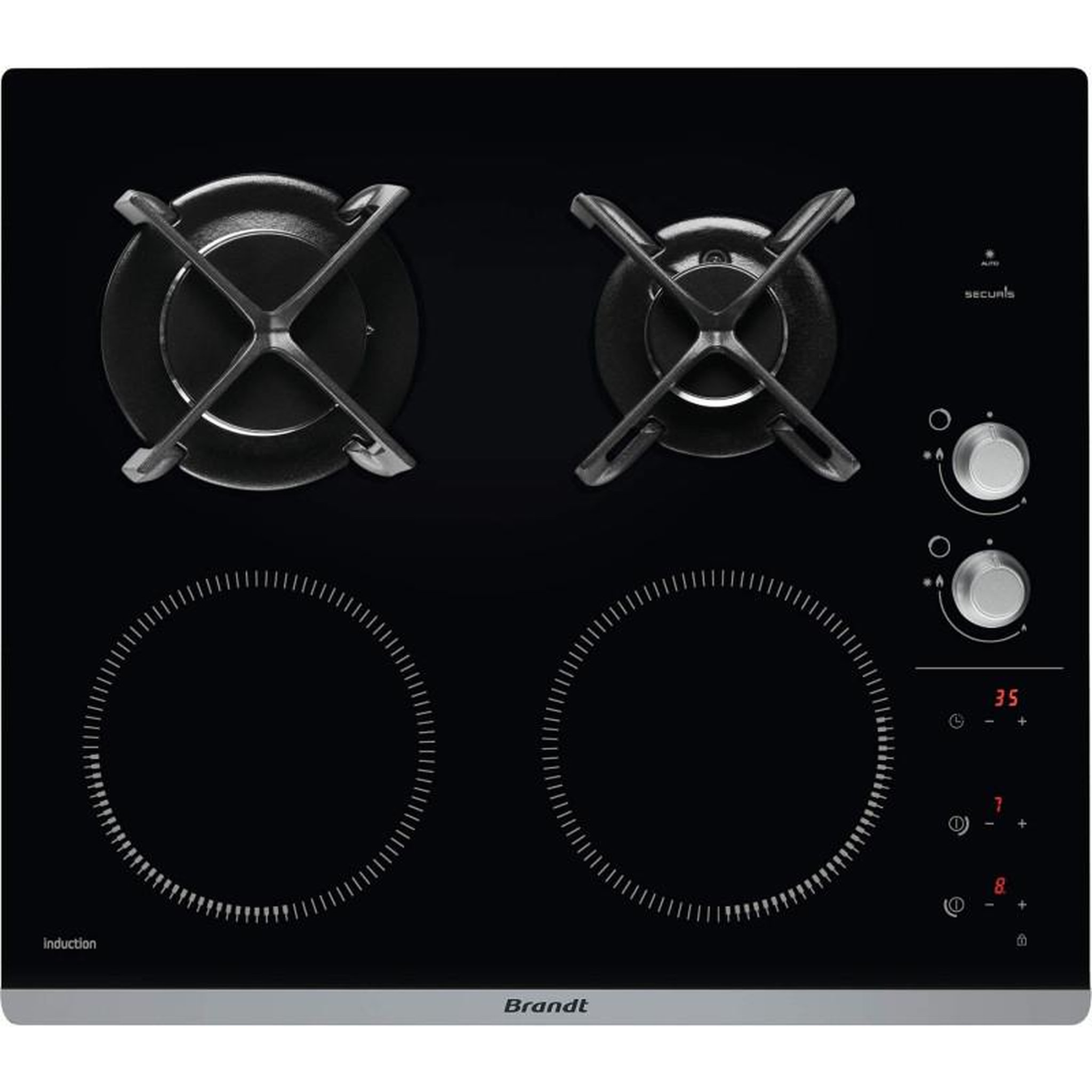 BRANDT Plaque mixte BRANDT 7400W 58cm, 1033928