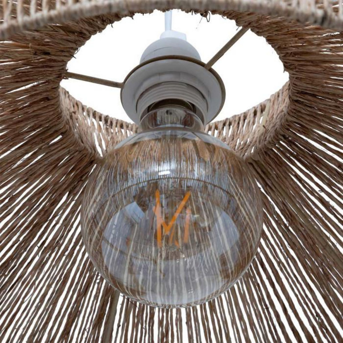 ATMOSPHERA Lampe Suspension en Jute  Zelia  38cm Naturel