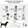 Voir la diapositive 6 : PAWHUT Remorque vélo pour chien animaux pliable 8 réflecteurs drapeau barre attelage inclus acier polyester imperméable max. 30 Kg 130L x 73l x 90H cm bleu blanc