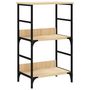 Voir la diapositive 2 : VIDAXL Bibliotheque chene sonoma 50x33x82 cm bois d'ingenierie