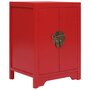 Voir la diapositive 1 : VIDAXL Table de chevet Rouge 38 x 28 x 52 cm Bois de Paulownia