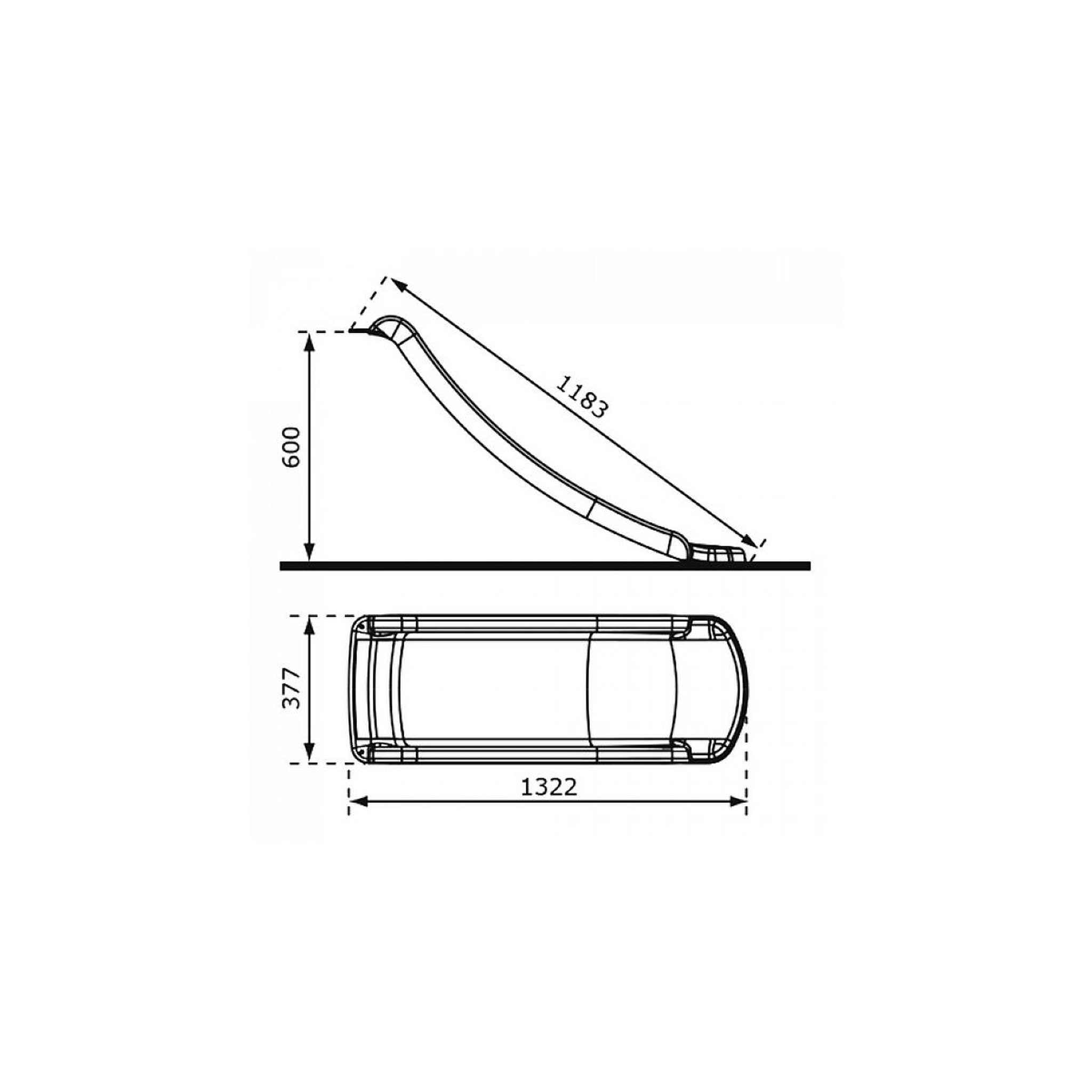 Voir la diapositive 3 : Axi House AXI Toboggan Sky120 Gris 118 cm