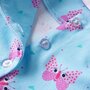 VIDAXL Robe pour enfants avec boutons sans manches bleu 92