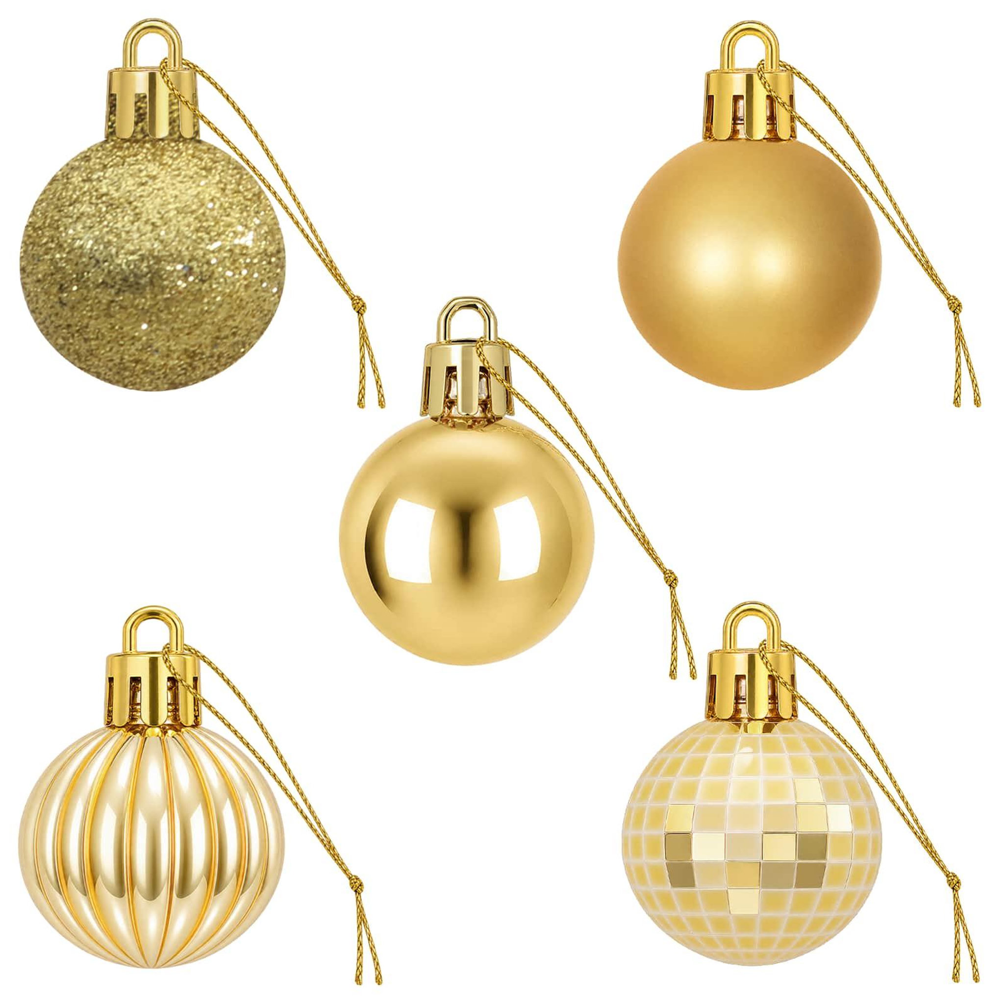 Voir la diapositive 5 : VIDAXL Ensemble de boules de Noël 150 pc Dore Diam. 3 cm Polystyrene