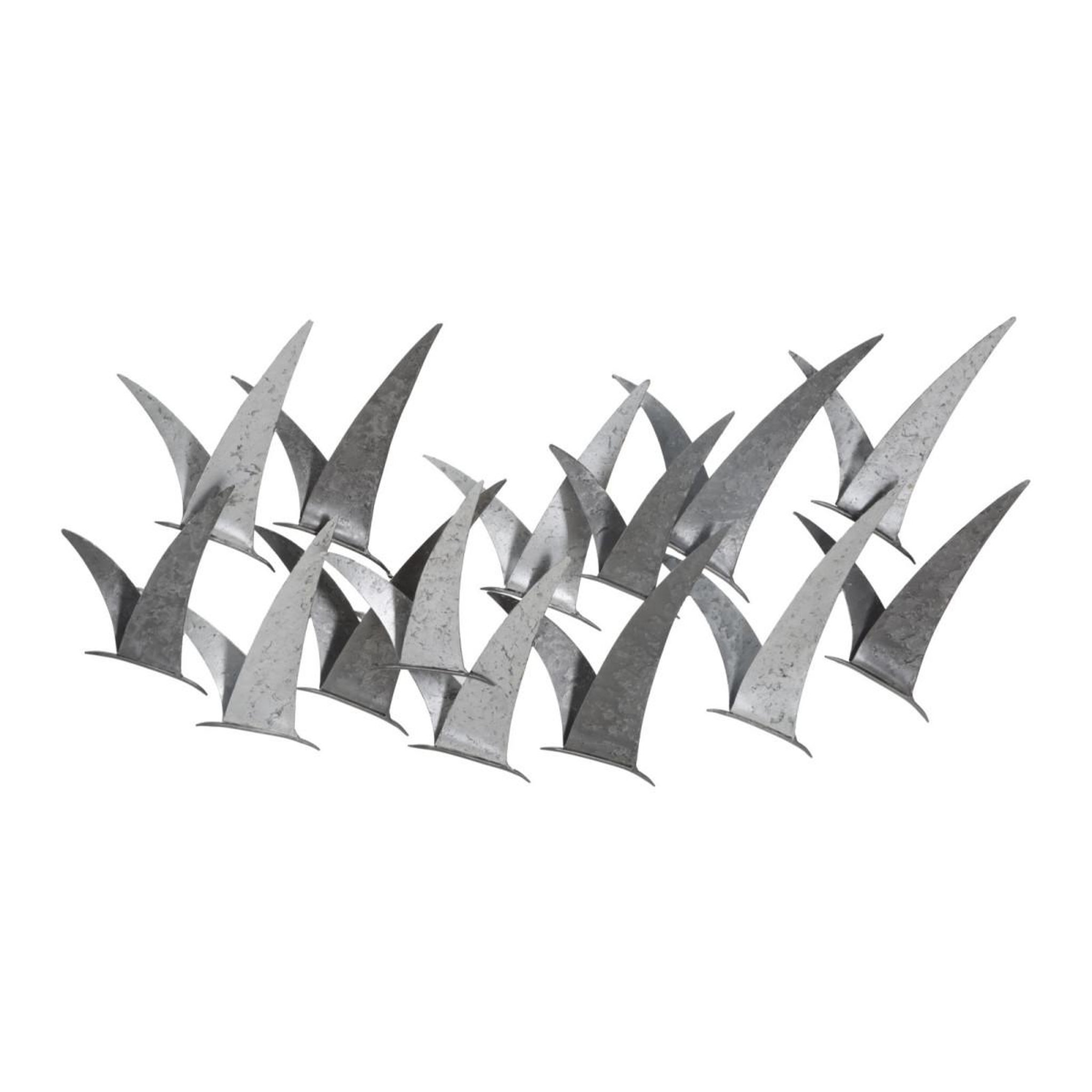 Paris Prix Décoration murale en métal  gabbiani  93cm gris