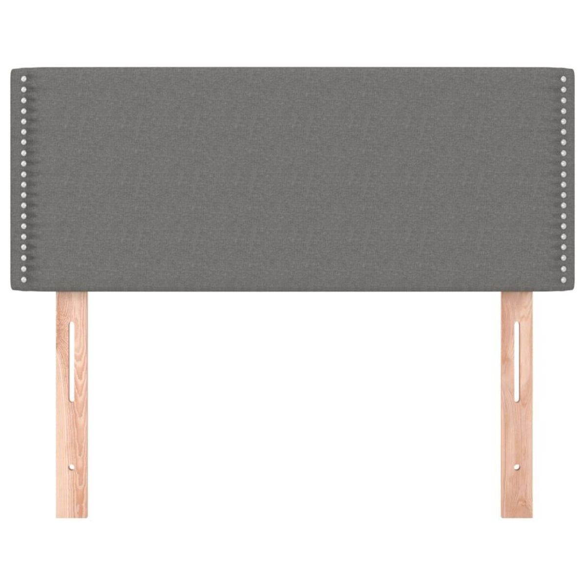 VIDAXL Tete de lit Gris fonce 100x5x78/88 cm Tissu