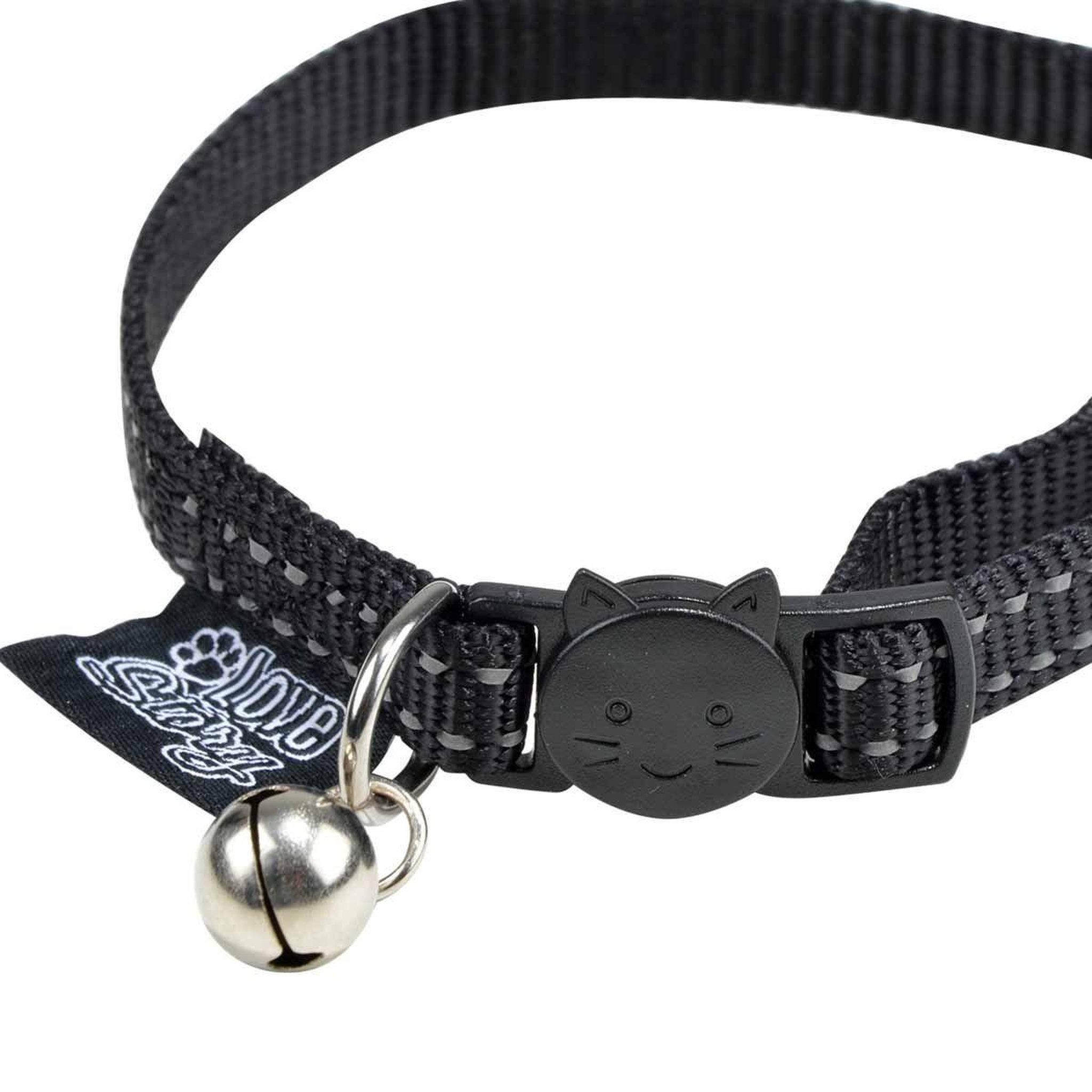 Voir la diapositive 2 : LOVE STORY Collier pour chien  anti-étranglement  28cm noir