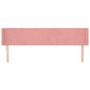 Voir la diapositive 3 : VIDAXL Tete de lit avec oreilles Rose 203x16x78/88 cm Velours