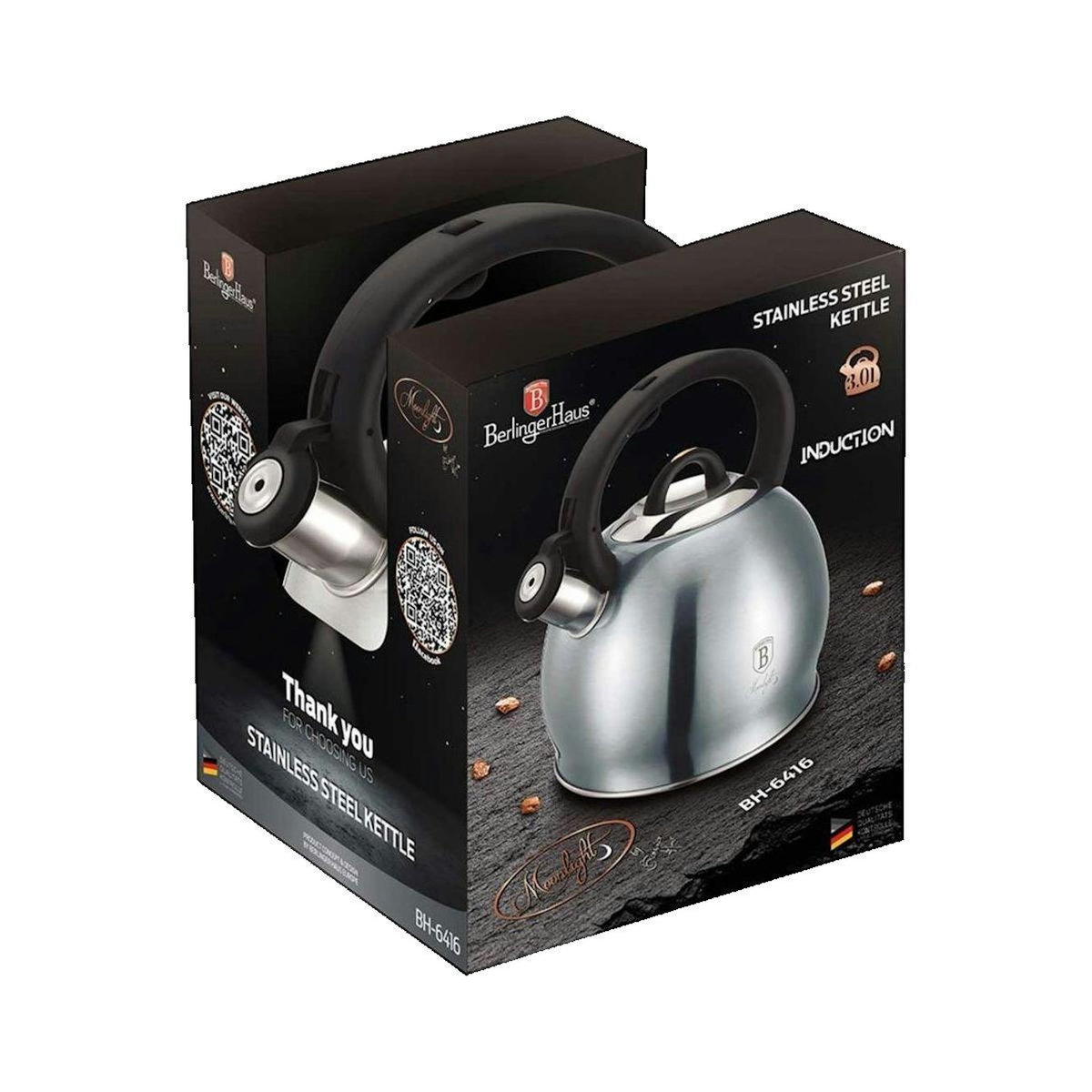 BERLINGER HAUS Bouilloire Berlinger Haus Moonlight 3 litres Gris-Bleu