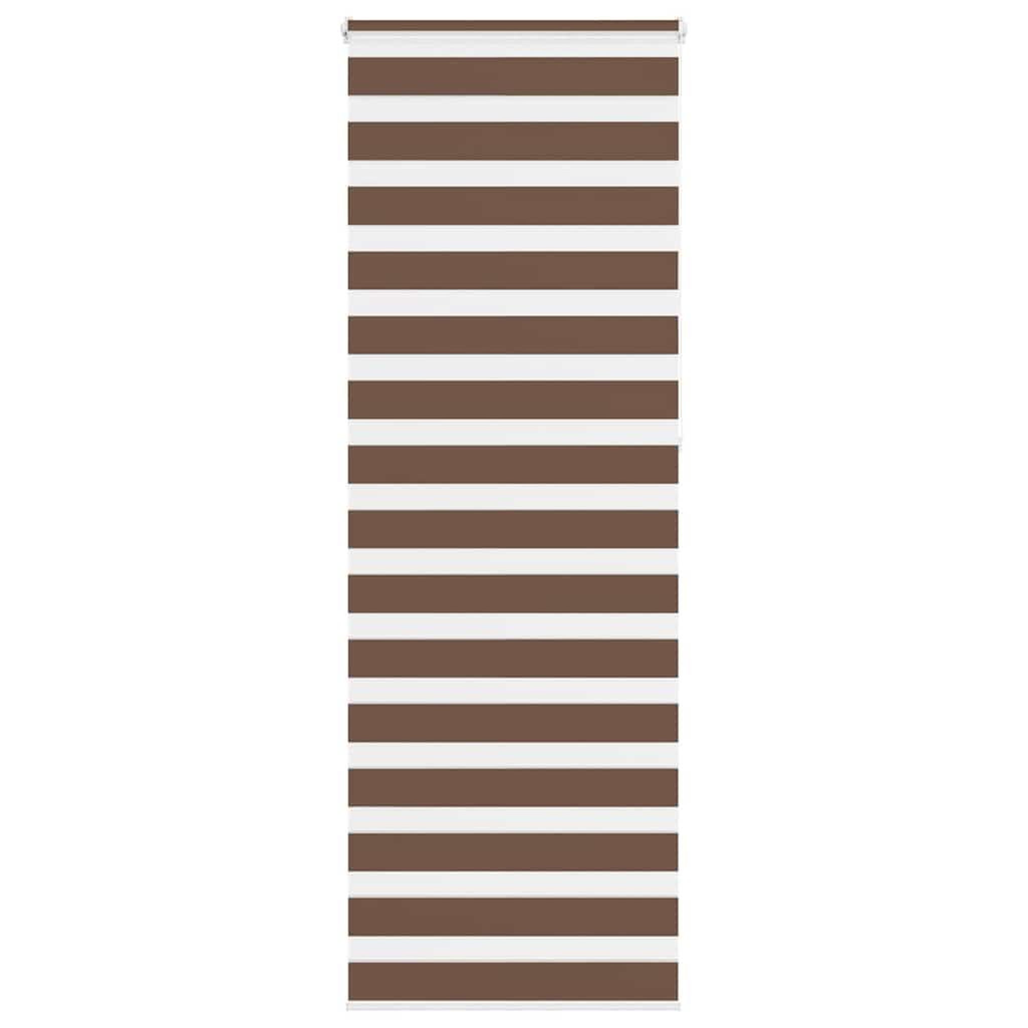 VIDAXL Store zebre marron 70x230 cm largeur du tissu 65,9 cm polyester