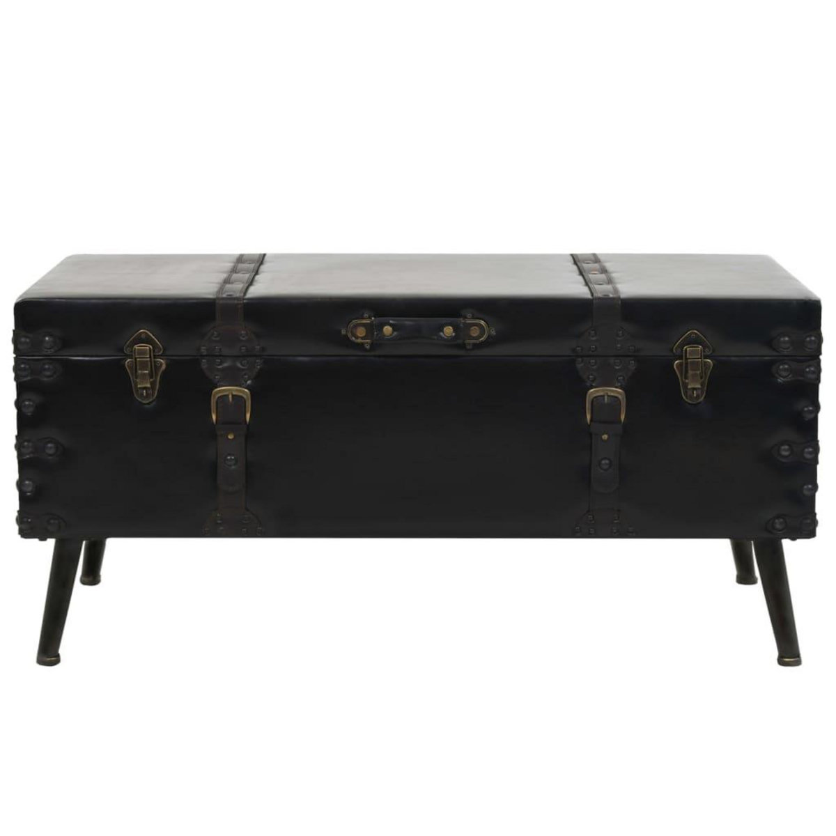 VIDAXL Table basse MDF et acier 102x51x48 cm