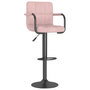 Voir la diapositive 2 : VIDAXL Tabouret de bar Rose Velours