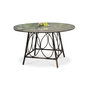 Voir la diapositive 2 : DCB GARDEN Table de jardin - 2/4 places - Aluminium - Marron - USHAIA