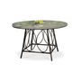 Voir la diapositive 2 : DCB GARDEN Table de jardin - 2/4 places - Aluminium - Marron - USHAIA