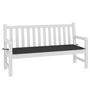 Voir la diapositive 3 : VIDAXL Coussin de banc de jardin noir 150x50x3 cm tissu oxford