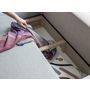 Voir la diapositive 4 : BEST MOBILIER Olli - canapé d'angle droit - convertible - avec coffre - 4 places - en tissu