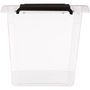 Voir la diapositive 2 :  Boîte de Rangement  Clip  6,5L Transparent