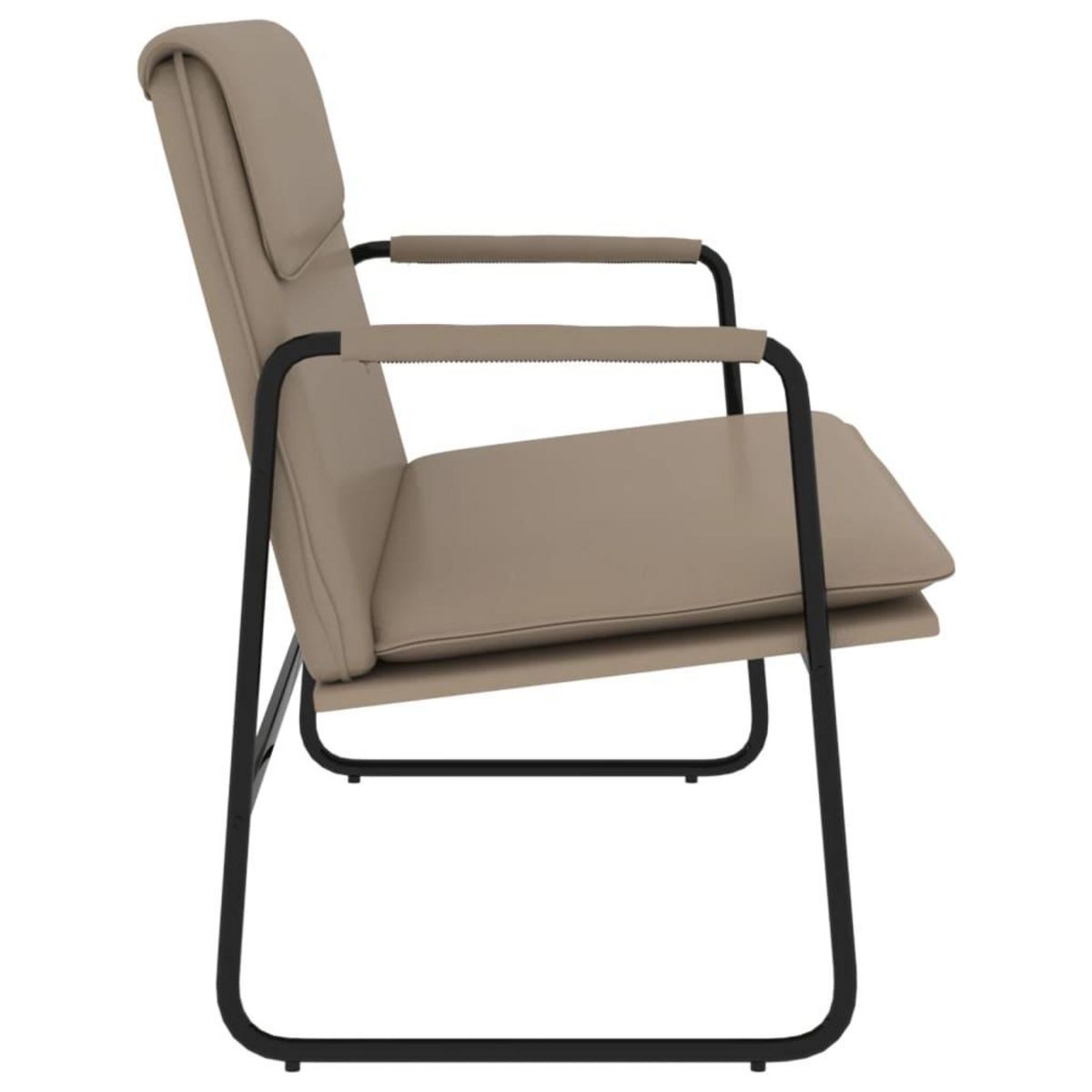 VIDAXL Banc Cappuccino 100x64x80 cm Similicuir